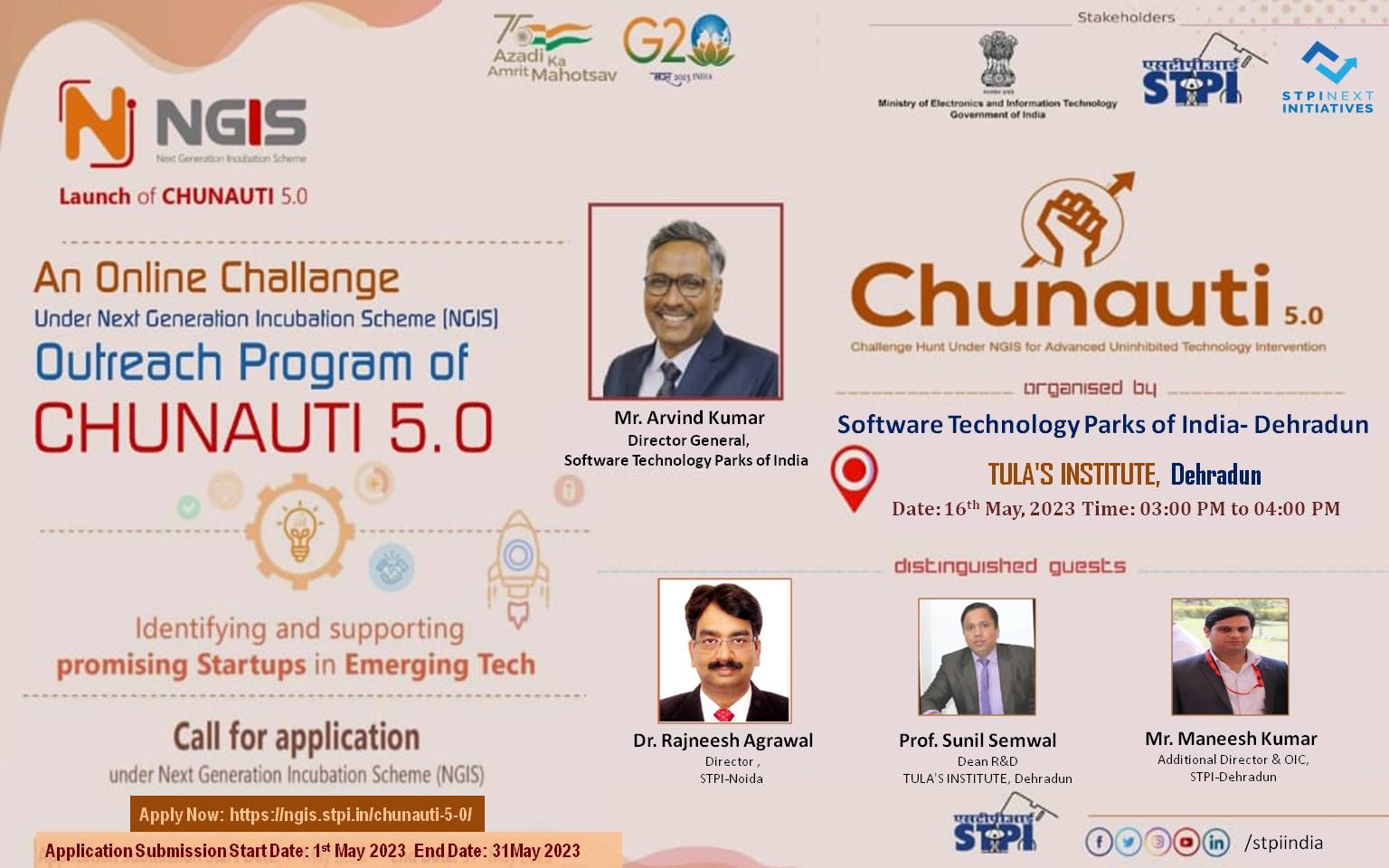 OUTREACH SESSION ON NGIS & CHUNAUTI 5.0 Dehradun NGIS